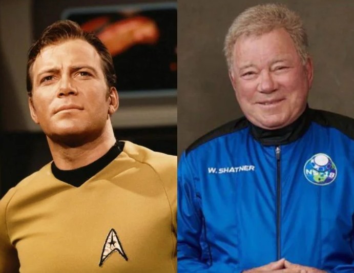 william shatner capitano kirk star trek jeff bezos razzo spazio